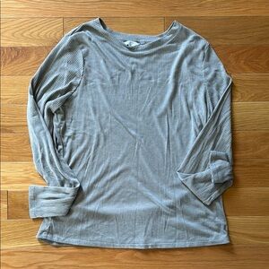 Gray Long Sleeve Women's Top